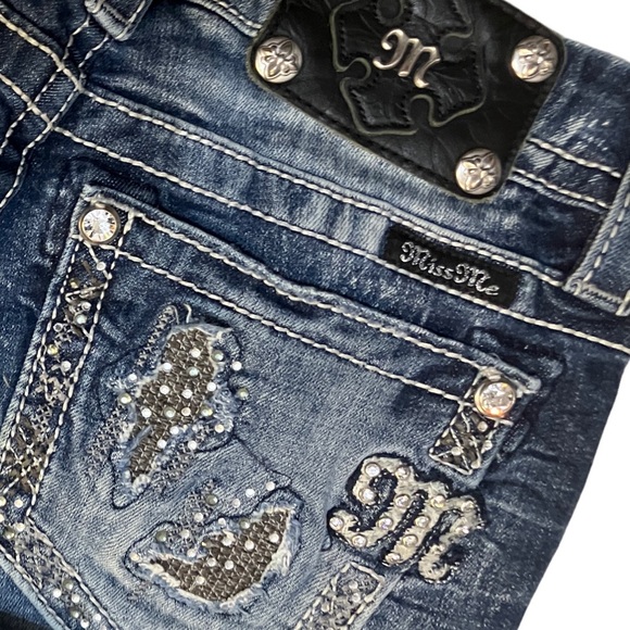 Miss Me Blue Skinny Jeans 25 - Picture 14 of 14